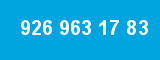 926 963 17 83 926 963 17 83